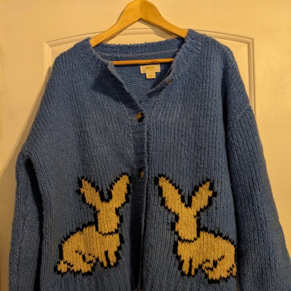 Anthropologie Maeve Bunny Slope Cardigan